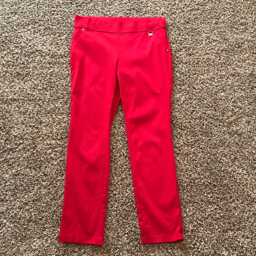 NWT, Rafaella Red Ankle Pants! - Picture 3 of 5